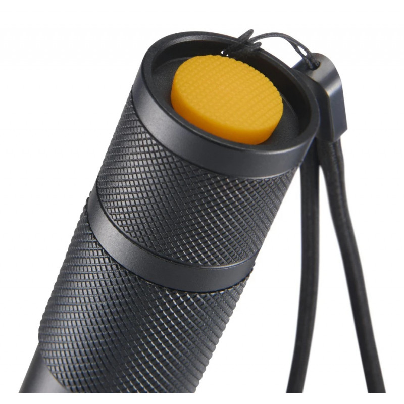 Hama W200 2-in-1 LED-Taschenlampe, 200 lm, Zoom-Fokus, 3 Modi, Schwarz