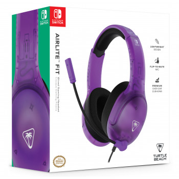 Turtle Beach Airlite Fit kabelgebundenes Gaming-Headset für Nintendo Switch - Ghost Lila TBS-8002-45