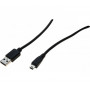 EXERTIS CONNECT Mini USB 2.0 Kabel, USB-A Stecker auf USB Mini-B 5-Pin Stecker, 1,0 m, Schwarz 532516