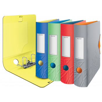 LEITZ Active Urban Chic Aktenordner A4 82 mm Hellrot Polyfoam Duo-Optik Runder Rücken (1116-00-20)