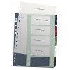 Leitz Register 1235 Style DIN A4 1-5 Polypropylen Mehrfarbig 5 Extrabreite Trennblätter, PC-bedruckbar 1235-00-00