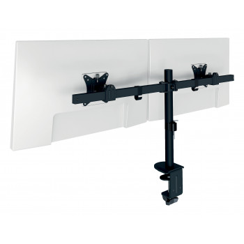 LEITZ Ergo Slim Dual Monitor Halterung, Tischklemme, Schwarz 61640095