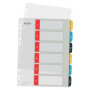 Leitz 12460000 A4 Zahlenregister, 1-10, Polypropylen, Grau