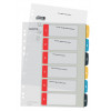 Leitz 12460000 A4 Zahlenregister, 1-10, Polypropylen, Grau