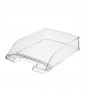 LEITZ Briefablage Transparent Plus, DIN A4, Kristallklar Polystyrol, Hochglanz, Stapelbar Vertikal oder Versetzt 5226-00-02