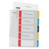 Leitz 12400000 Zahlenregister, A4, 10 Registerlaschen, Polypropylen, graue Laschen, transparenter Körper, Universal-Lochung