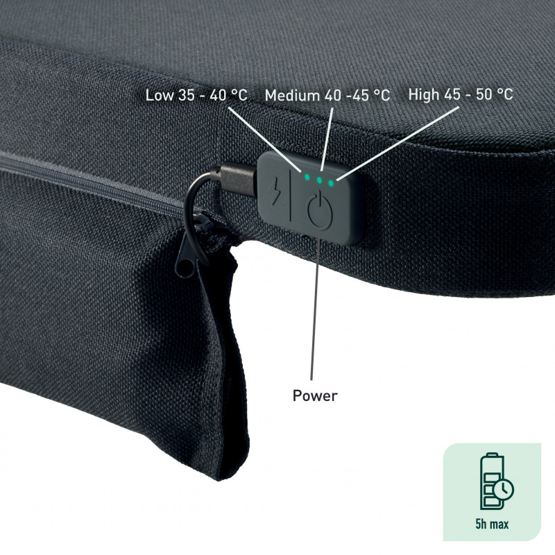 LEITZ iComfi Heizkissen, Dark Grey 51910089
