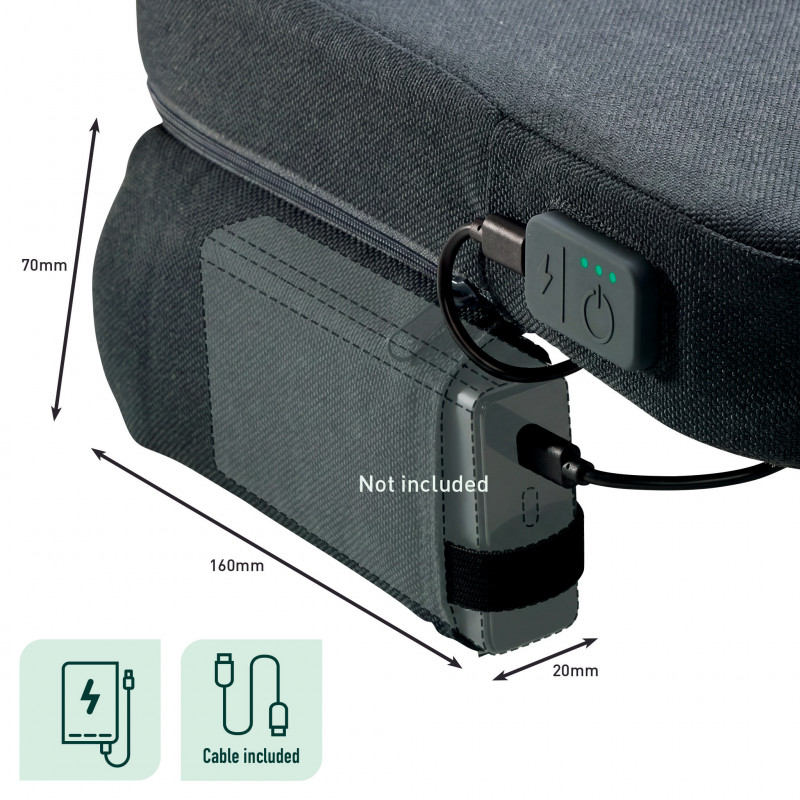 LEITZ iComfi Heizkissen, Dark Grey 51910089
