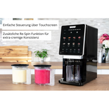 Unold 48805 Cream Dream Eismaschine 0,5 L, Schwarz