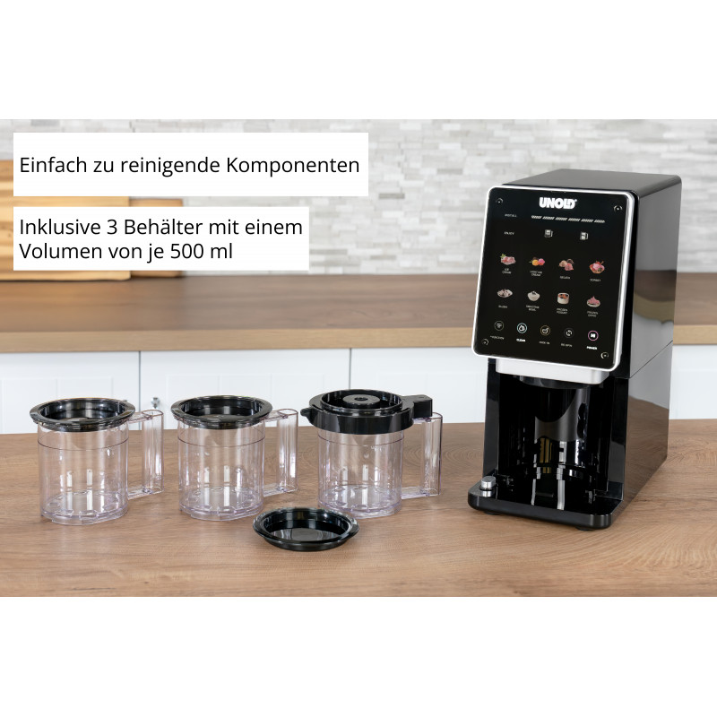 Unold 48805 Cream Dream Eismaschine 0,5 L, Schwarz