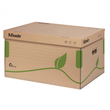 Esselte ECO Archivbox 623918, Naturbrauner Karton, 439x345x242 mm