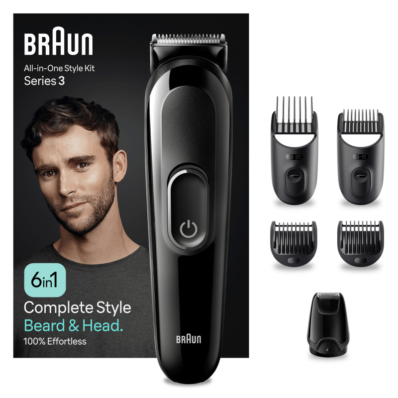 Braun All-in-One Style Kit MGK3420 Multigrooming-Set, Präzisionstrimmer für Bart und Haare 4210201446774