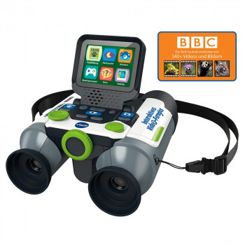 VTech interaktives Video-Fernglas | 2,4 Zoll Farb-LCD, 2x optischer und 4x digitaler Zoom, 5-MP-Fotos, Spiele, Grün/Schwarz (80-6168604)