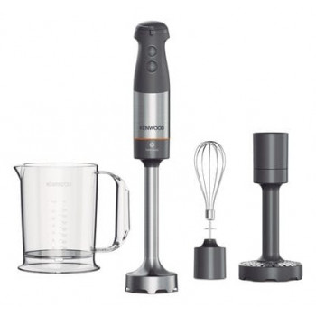 Kenwood 0W22111072 Stabmixer, 1000 W, variable Geschwindigkeit, Edelstahlfuß, Weiß/Grau