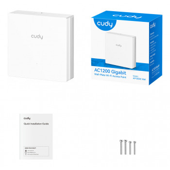 Cudy AC1200 Dual-Band Wandplatten-Access-Point AP1300E WALL