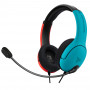 PDP Gaming LVL40 kabelgebundenes Stereo-Gaming-Headset für Nintendo Switch, Blau/Rot