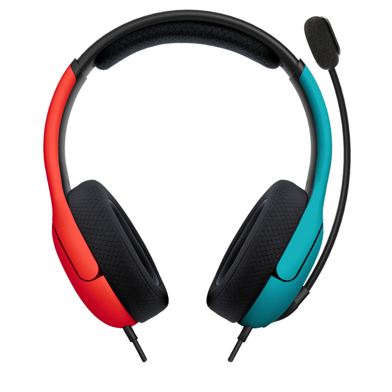 PDP Gaming LVL40 kabelgebundenes Stereo-Gaming-Headset für Nintendo Switch, Blau/Rot