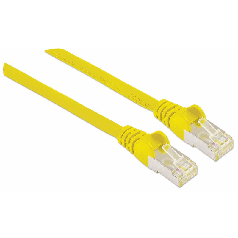 Intellinet High Performance Cat.7 SFTP Netzwerk-Patchkabel, 15 m, RJ-45 Stecker an RJ-45 Stecker, Gelb, Halogenfrei, Snagless 741125