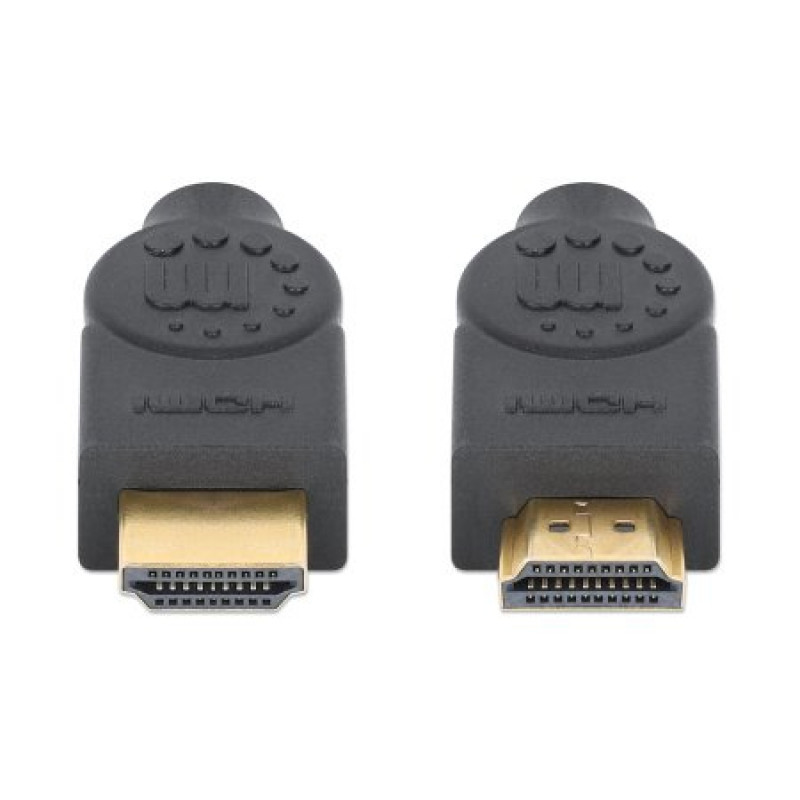 MANHATTAN CL3 4K@60Hz High-Speed-HDMI-Kabel mit Ethernet für Unterputzinstallationen, 10 m, Schwarz 356992
