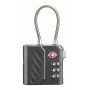 Cellularline TRACY LOCK Smart-Vorhängeschloss mit Bluetooth-Tracker via Apple Find My, Schwarz 61302