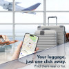 Cellularline TRACY LOCK Smart-Vorhängeschloss mit Bluetooth-Tracker via Apple Find My, Schwarz 61302