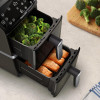 Philips Ovi Stacked Dual Basket 4000 Heißluftfritteuse 9L 2700W Schwarz & Silber NA461/00
