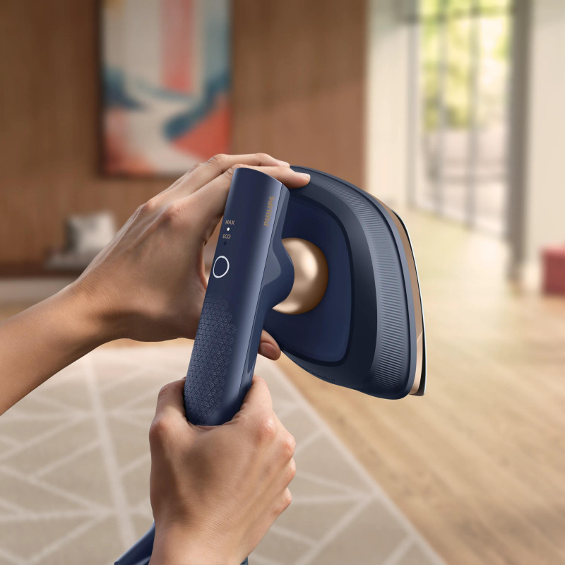 Philips OneTurn 2-in-1 Dampfbügeleisen GC215/20 Navy Blue