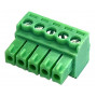 VIVOLINK 5-poliger Phoenix Schraubklemmenstecker, 5,08 mm Rastermaß, Grün