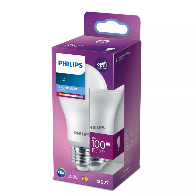 Philips LED-Lampe A60 E27, 100W-Äquivalent