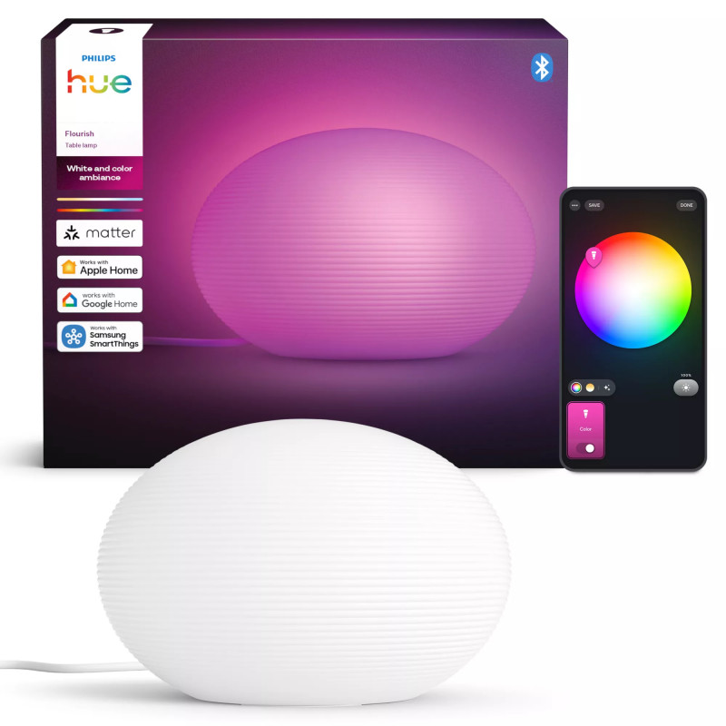 Philips Flourish Hue Tischlampe EU/UK 1xA60 WCA