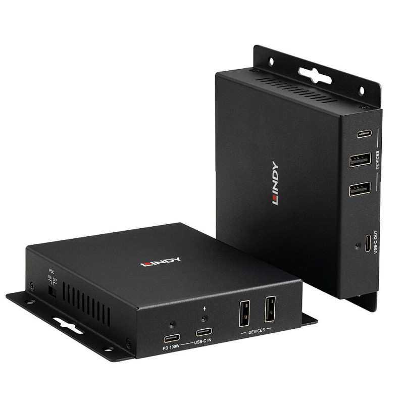 Lindy 100m Cat.6A Typ C 4K60 Video- und Daten-HDBaseT 3.0 Extender (39347)
