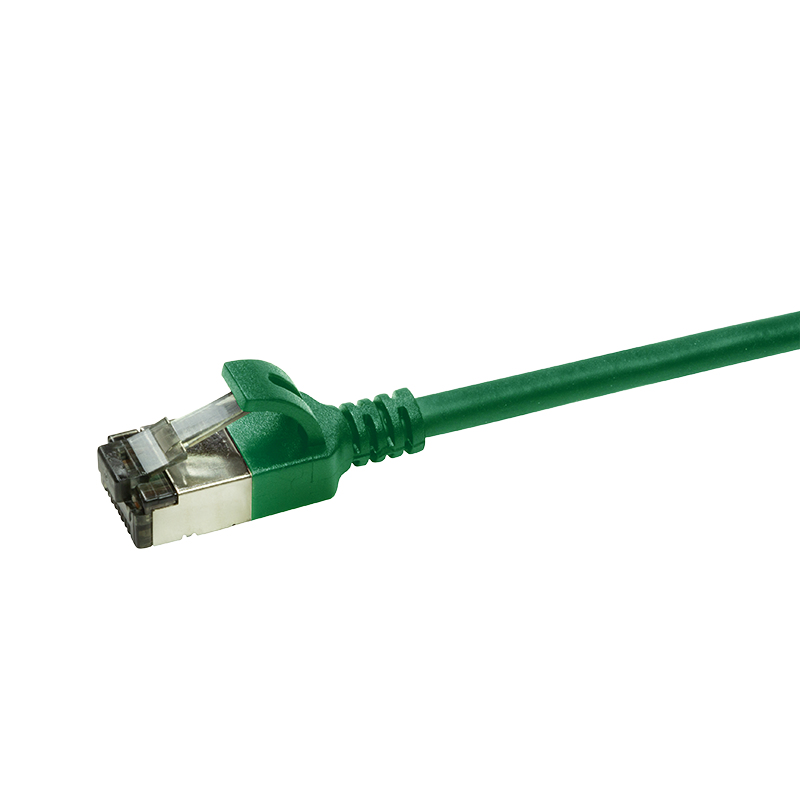 LogiLink SlimLine Cat 6a STP Patchkabel RJ-45 5m Grün RAL 6029 CQ9075S