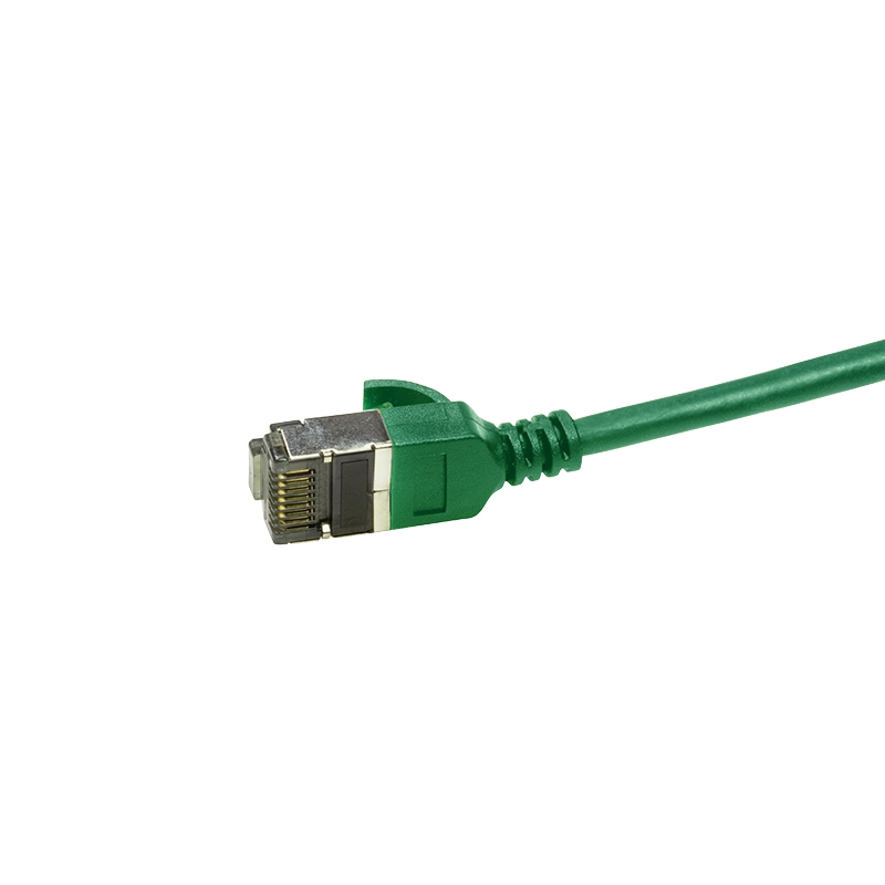 LogiLink SlimLine Cat 6a STP Patchkabel RJ-45 5m Grün RAL 6029 CQ9075S
