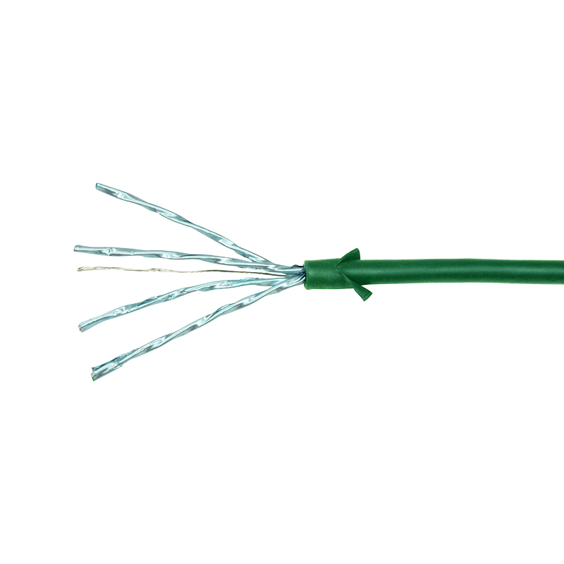 LogiLink SlimLine Cat 6a STP Patchkabel RJ-45 5m Grün RAL 6029 CQ9075S