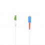 Hama LWL-Patchkabel LC/APC zu SC/UPC, 9 m, Single-Mode OS2, Weiß 00200767