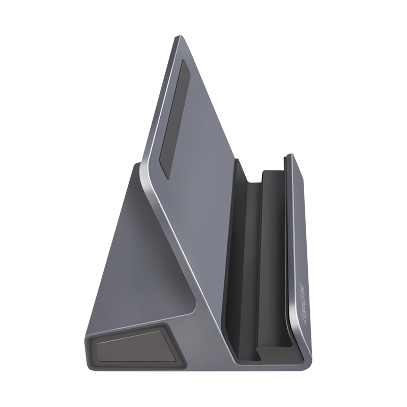 LogiLink UA0408 USB-C Dockingstation mit Tablet-Ständer, HDMI 4K@60Hz, 100W PD, Gigabit Ethernet, Silber
