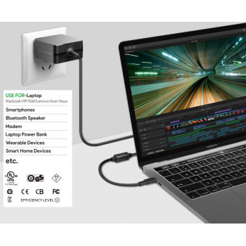 CoreParts MBXUSBC-AC0005 USB-C Netzteil 45W PD Schwarz
