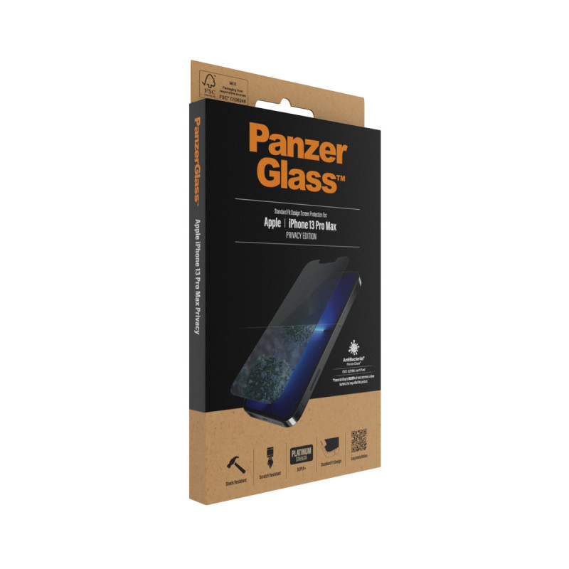 PanzerGlass P2743 Displayschutzfolie aus gehärtetem Glas für Apple iPhone 13, 13 Pro, 14
