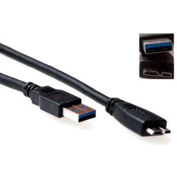 ACT Advanced Cable Technology SB3031 USB-A auf Micro-USB B Kabel 2m Schwarz