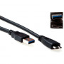 ACT Advanced Cable Technology SB3031 USB-A auf Micro-USB B Kabel 2m Schwarz