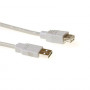 ACT SB2199 USB 2.0 Verlängerungskabel 1m Elfenbein USB-A Stecker auf USB-A Buchse