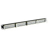 ACT 24-Port CAT6 UTP 45° gewinkeltes Patch Panel, 1U, Schwarz (PP1013)
