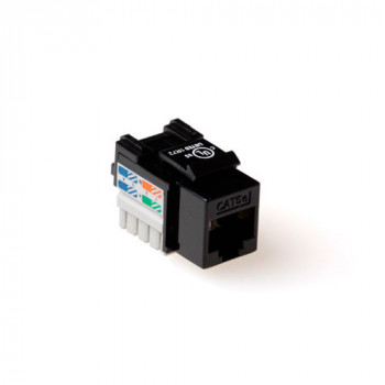 ACT CAT5E Keystone Jack UTP Punch Down Schwarz (TD5014)