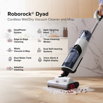 Roborock Dyad Nass- und Trockensauger Schwarz WD1S1A51-01