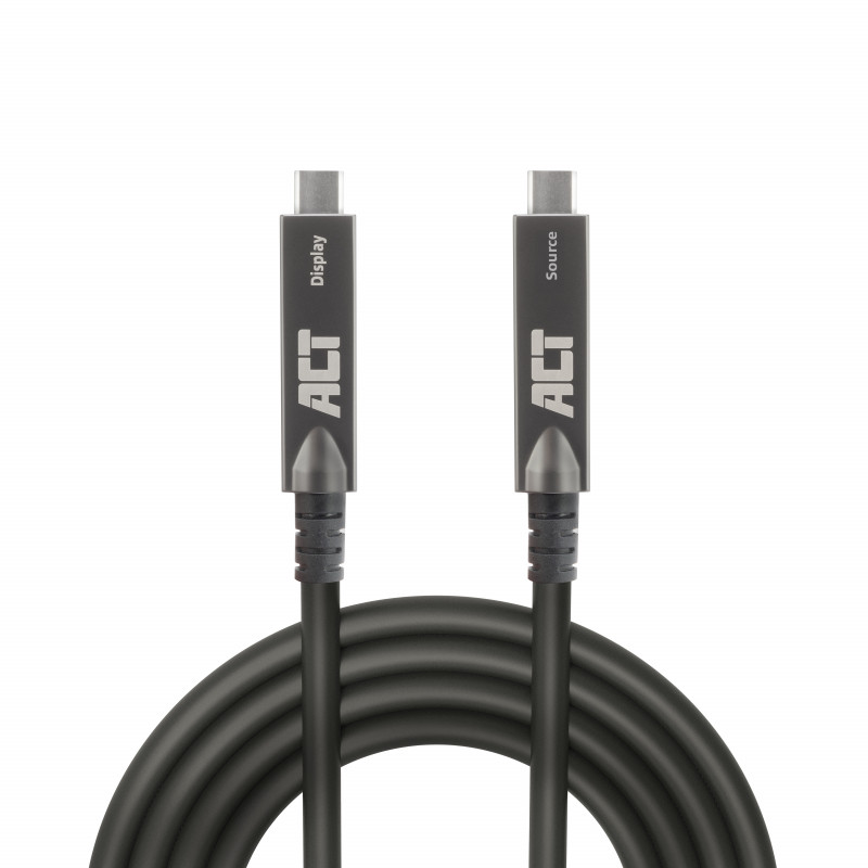 ACT USB-C 3.2 Gen2 Active Optical Cable (AOC), für Touchpanels, Video, Daten, Strom, 15m (AK4335)