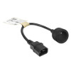 ACT Netzkabel C14 auf Typ E Buchse 0,2m Schwarz 10A AK5385