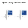 ACT Grau 10m LSZH S/FTP CAT6A Slimline Patchkabel Snagless mit RJ45 Steckern (DB7010)