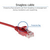ACT DC9551 rotes 1,5m LSZH U/UTP CAT6 Slimline Patchkabel