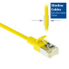 ACT DC7830 Gelb 0,15m LSZH U/FTP CAT6A Datacenter Slimline Patchkabel Snagless RJ45