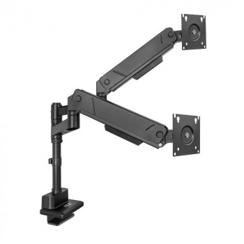 ACT AC8330 Office Solid Pro Dual-Monitorarm, Gasfeder, Pfostenmontage, bis zu 34"